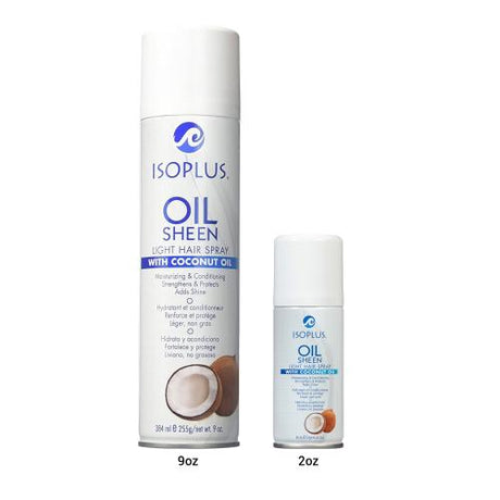 Isoplus Oil Sheen Light Hair Spray with Coconut Oil Find Your New Look Today!