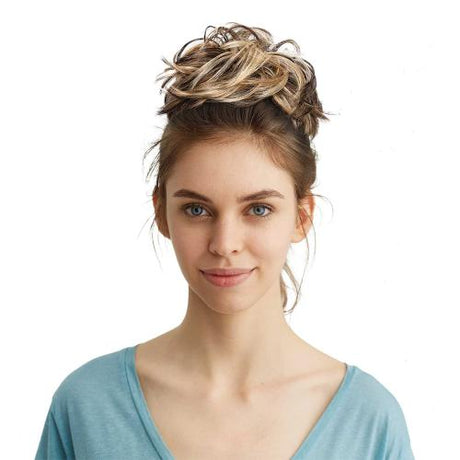 Janet Collection Human Hair Blend Bun Remy Illusion Scrunch Retro Find Your New Look Today!