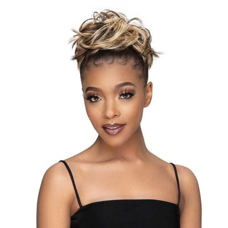 Janet Collection Human Hair Blend Bun Remy Illusion Scrunch Retro Find Your New Look Today!