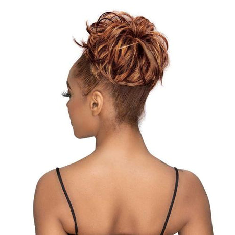 Janet Collection Human Hair Blend Bun Remy Illusion Scrunch Retro Find Your New Look Today!