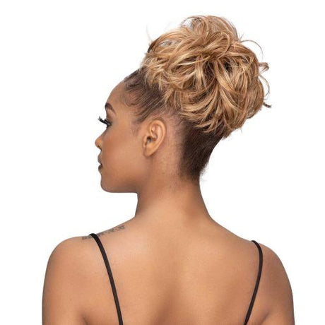 Janet Collection Human Hair Blend Bun Remy Illusion Scrunch Retro Find Your New Look Today!