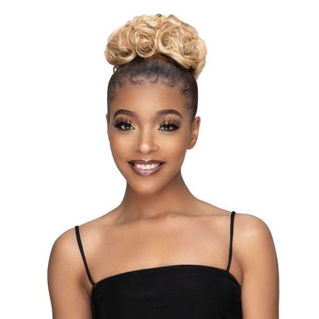 Janet Collection Human Hair Blend Bun Remy Illusion Scrunch Tendril Find Your New Look Today!