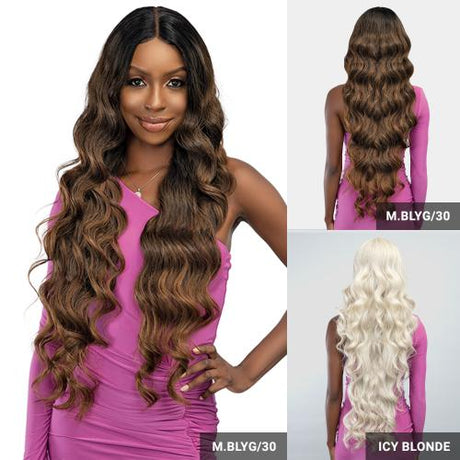 Janet Collection Human Hair Blend HD Swiss Lace Front Wig Remy Illusion X-Long Bris Find Your New Look Today!