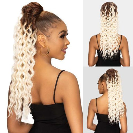 Janet Collection Human Hair Prime Unimix Ponytail Remy Illusion Pony Onyx Find Your New Look Today!