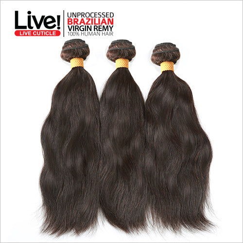 Live! Unprocessed Brazilian Virgin Remy Human Hair Weave Natural Wave Find Your New Look Today!