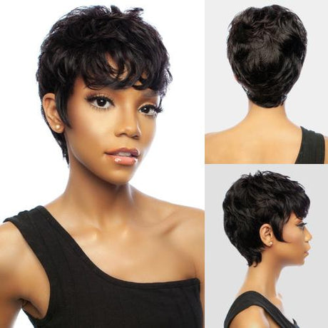 Mane Concept Unprocessed Brazilian Virgin Remy Human Hair Wig 11A TRM116 Wedge Pixie Find Your New Look Today!