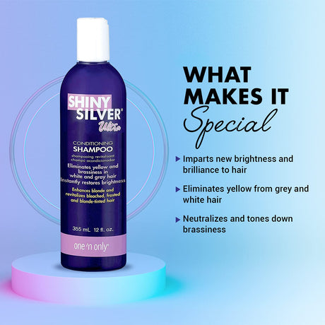 One 'n Only Shiny Silver Ultra Conditioning Shampoo, 1 Liter Find Your New Look Today!