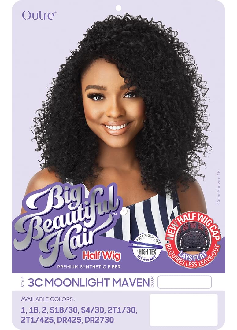 Outre Big Beautiful Hair Half Wig Lays Flat 3C MOONLIGHT MAVEN (DR425) Find Your New Look Today!