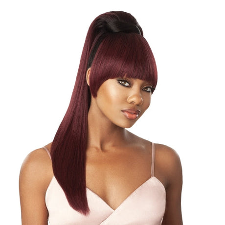 Outre Synthetic Hair Ponytail Quick Pony Bang X Pony Ingrid Find Your New Look Today!