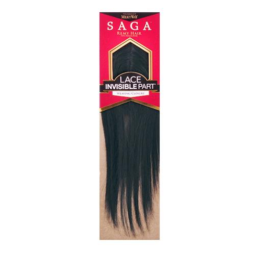 SAGA Remy Human Hair Weave Lace Invisible Part Closure Find Your