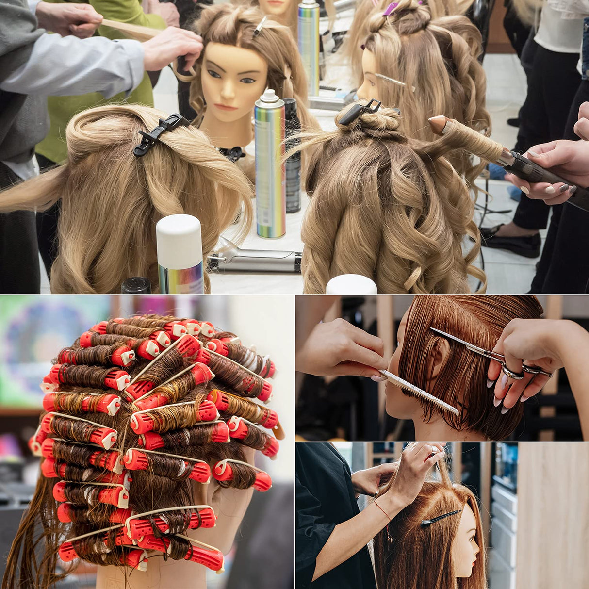 Hairart Mannequin Head Chantal 100% European Hair - Barber Salon