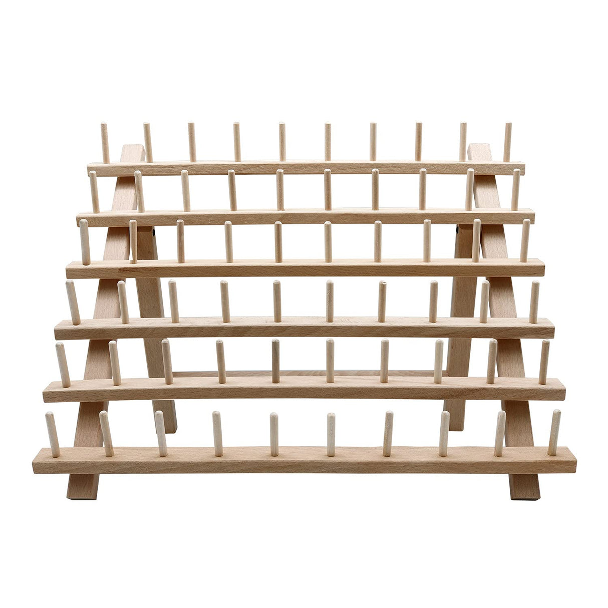 60-spool Thread Rack, Wooden Thread Holder Sewing Organizer For Sewing,  Quilting, Embroidery, Hair-braiding