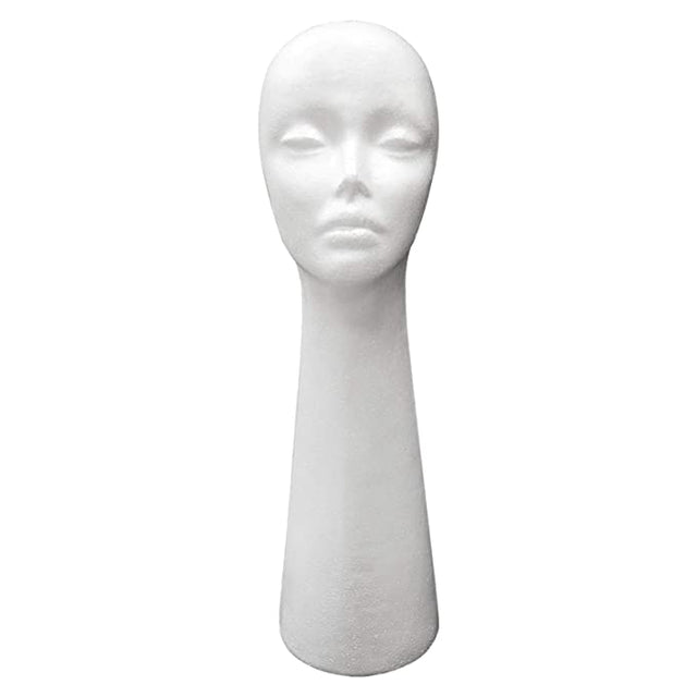 Styrofoam Head Stock Photo - Download Image Now - Foam - Material, White  Color, Wig - iStock