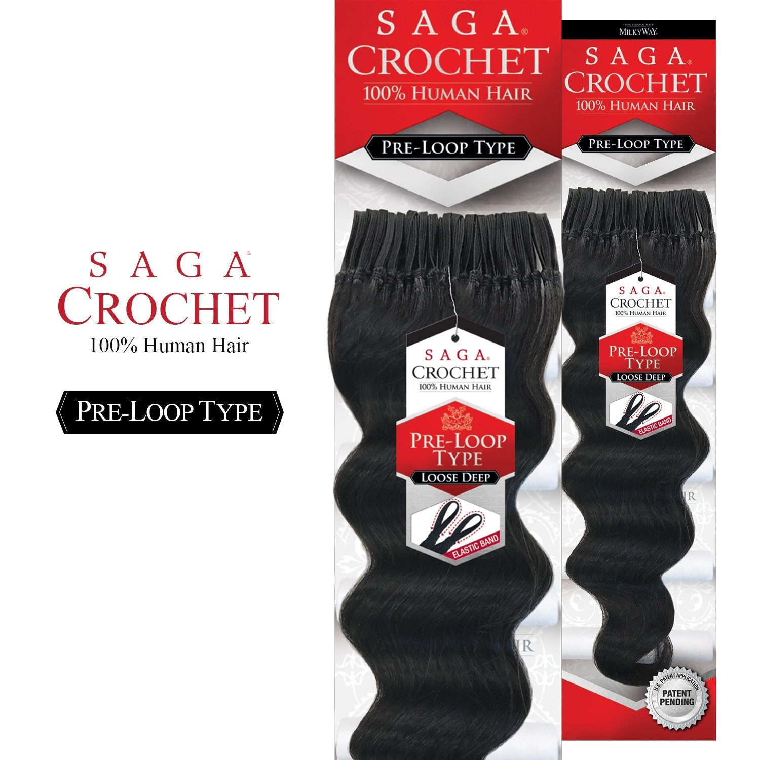 Saga Human Hair Crochet Braids Pre Loop Type Loose Deep Find Your New Look Today