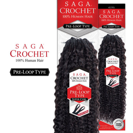 Saga Human Hair Crochet Braids Pre Loop Type Super Curl Find Your New Look Today!