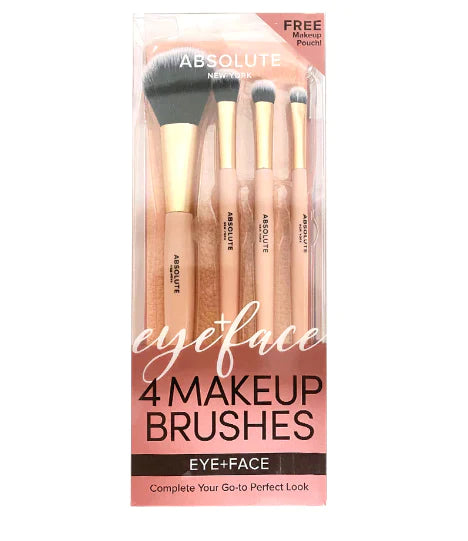 ABSOLUTE NEW YORK - EYE + FACE - 4 MAKEUP BRUSHES