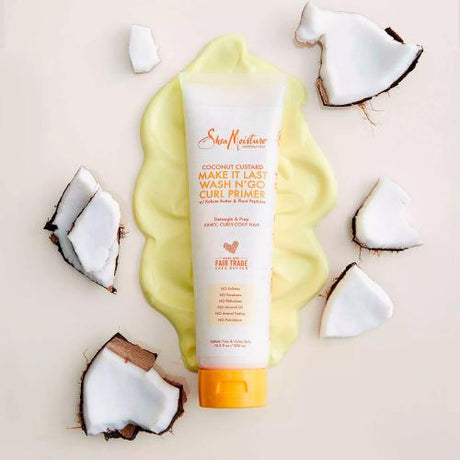 Shea Moisture Coconut Custard Make It Last Wash N'Go Curl Primer 10.3oz Find Your New Look Today!