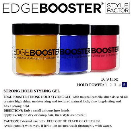 Style Factor Edge Booster Strong Hold Styling Gel, 16.9 Ounce (Sweet Peach) Find Your New Look Today!