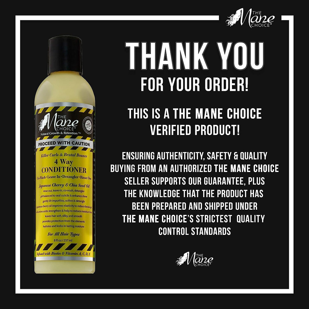 The Mane Choice Mane choice proceed with caution killer curls & brutal bounce 4 way conditioner Find Your New Look Today!