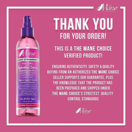 The Mane Choice Sweet Strawberry Fruit Medley Kids Hydration Spray, 8 Ounce Find Your New Look Today!