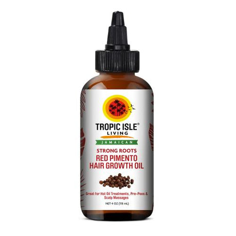 Tropic Isle Living Jamaican Strong Roots Red Pimento Hair Growth Oil 4oz Find Your New Look Today!