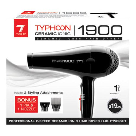 Tyche Typhoon Ceramic Ionic Hair Dryer 1900 Find Your New Look Today!