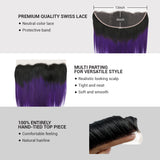 Uniq Hair 100% Virgin Human Hair Brazilian Bundle Hair Weave 13X4 Closure 7A Straight #OTPURPLE Find Your New Look Today!