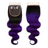 Uniq Hair 100% Virgin Human Hair Brazilian Bundle Hair Weave 4X4 Closure 7A Body #OTPURPLE Find Your New Look Today!