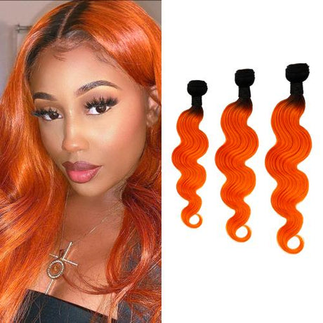 Uniq Hair 100% Virgin Human Hair Brazilian Bundle Hair Weave 9A Body #OTORANGE 3Pcs Find Your New Look Today!