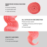 Uniq Hair 100% Virgin Human Hair Brazilian Bundle Hair Weave 9A Body #PINK Find Your New Look Today!