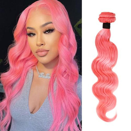 Uniq Hair 100% Virgin Human Hair Brazilian Bundle Hair Weave 9A Body #PINK Find Your New Look Today!