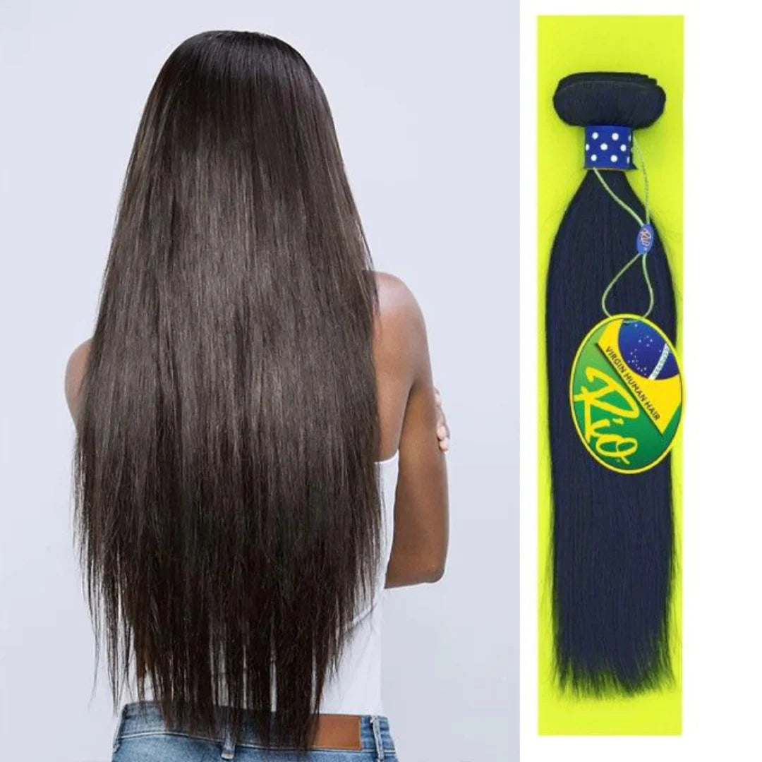 RIO 12 A BRAZILLIAN 100% VIRGIN REMY HUMAN HAIR - 3 BUNDLE DEAL - NATURAL COLOR