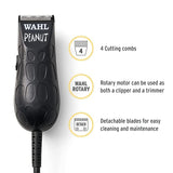 Wahl Professional - Peanut - Professional Beard Trimmer and Hair Clipper Kit - Adjustable Hair Cutting Tool with 4 Guide Combs - Black Find Your New Look Today!