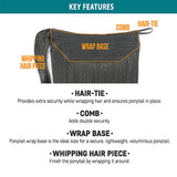 Zury Ponytail Hair-Tie EZ Wrap Soft Crimp Find Your New Look Today!