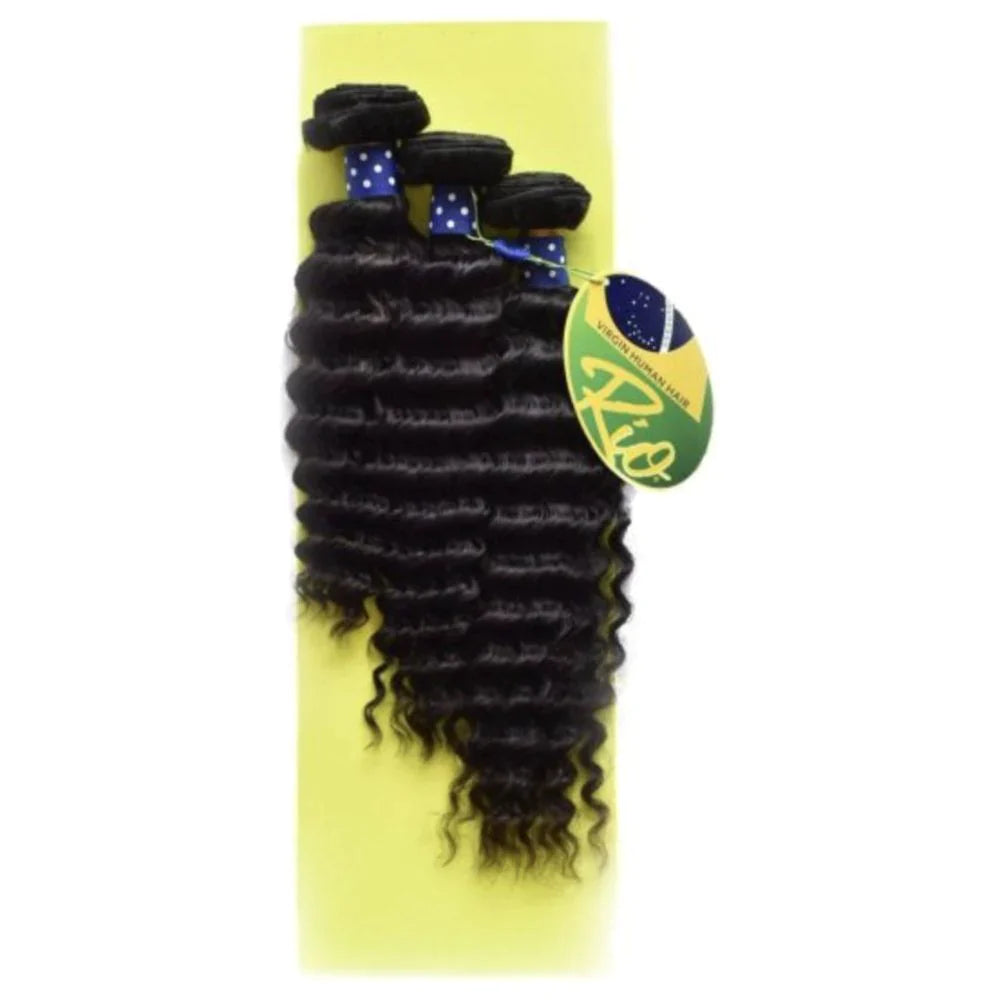 RIO 12 A BRAZILLIAN 100% VIRGIN REMY HUMAN HAIR - 3 BUNDLE DEAL - NATURAL COLOR